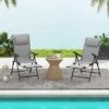 Tangkula Folding Patio Chairs Set Of 2 Lounge Chairs W/ 10-Level Adjustable Backrests 2 Tangkula Folding Patio Chairs Set Of 2 Lounge Chairs W/ 10-Level Adjustable Backrests -Beauty house GUEST 8dd1d214 8cb0 400a 8588 7006ec211955