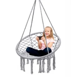 Tangkula Hammock Chair Hanging Cotton Rope Macrame Swing Chair Indoor Outdoor -Beauty house GUEST 8ed3c24c 2952 4e76 8528 94ef2b622e48