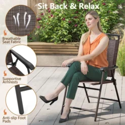 Tangkula 3 PCS Outdoor Bistro Dining Furniture Set W/1.57" Umbrella Hole Rippled -Beauty house GUEST 90791ed3 9a82 412b 9ff9 e14ef67ba4b9