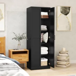 Tangkula 70" Storage Cabinet Freestanding Pantry Cabinet W/2 Doors & 5 Shelves Black 14 Tangkula 70" Storage Cabinet Freestanding Pantry Cabinet W/2 Doors & 5 Shelves Black -Beauty house GUEST 913b6efc 76b8 4579 9d3c 0481fe55fea5