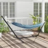 Tangkula Portable Indoor Outdoor 2-Person Double Hammock Set W/ Stand And Carrying Cases -Beauty house GUEST 9399076a 461e 4fc4 87de fb487441aa8c