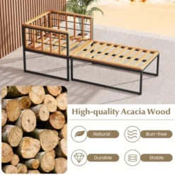 Tangkula 2pcs Outdoor Chaise Lounge Chair Acacia Wood Heavy Duty 1200 Lbs Weight Capacity 15 Tangkula 2pcs Outdoor Chaise Lounge Chair Acacia Wood Heavy Duty 1200 Lbs Weight Capacity -Beauty house GUEST 9408538e e4ca 44f6 9493 a0c74e35dc19