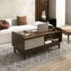 Tangkula Rectangular Coffee Table W/ Storage Weaving Sliding Door & Adjustable Shelf 1 Tangkula Rectangular Coffee Table W/ Storage Weaving Sliding Door & Adjustable Shelf -Beauty house GUEST 9654a504 2931 4d25 9b25 df0978e14a10