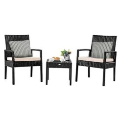 Tangkula 3 Pieces Patio Set Outdoor Wicker Rattan Furniture W/ Cushions 19 Tangkula 3 Pieces Patio Set Outdoor Wicker Rattan Furniture W/ Cushions -Beauty house GUEST 96d2d418 ca47 474c 8d77 f2ffd363ff20