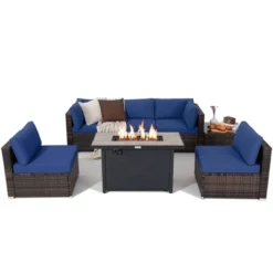 Tangkula 7PCS Patio Rattan Furniture Set Fire Pit Table Cover Cushion 24 Tangkula 7PCS Patio Rattan Furniture Set Fire Pit Table Cover Cushion -Beauty house GUEST 96dc2775 bae5 4930 acee ad775654f6a9