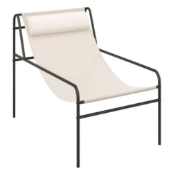 Tangkula 2 Pieces Patio Sling Chair Modern Accent Chair W/ Removable Headrest & Sturdy Metal Frame -Beauty house GUEST 9786108d d325 45c5 97b1 c665036c9373