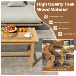 Tangkula 36"Patio Coffee Table Solid Wood Coffee Table W/ Slatted Tabletop Natural 17 Tangkula 36"Patio Coffee Table Solid Wood Coffee Table W/ Slatted Tabletop Natural -Beauty house GUEST 9cc5e5a9 b962 4b4f b87a 9daecda4478e