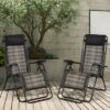 Tangkula Grey Folding Recliner Patio Rattan Zero Gravity Lounge Chair With Headrest -Beauty house GUEST 9cde3870 7bbf 4a51 9f41 ec74e67faee1
