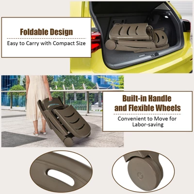 Tangkula Outdoor Chaise Lounge Chair 5-Position Folding Recliner For Beach Poolside Backyard 11 Tangkula Outdoor Chaise Lounge Chair 5-Position Folding Recliner For Beach Poolside Backyard - Image 9