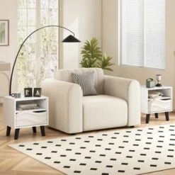 Tangkula Nightstand W/ Drawer 3D Wavy Pattern & Open Shelf Small Sofa Couch Side Table 13 Tangkula Nightstand W/ Drawer 3D Wavy Pattern & Open Shelf Small Sofa Couch Side Table -Beauty house GUEST a019cac2 41d3 43b4 b006 11fa46a35dd4