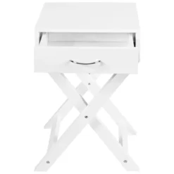 Tangkula Modern Versatile Nightstand X-shape Wooden End Table With Drawer Accent Side Table For Bedroom Black/White -Beauty house GUEST a1002422 e299 4c3a be9b 13c74223d852