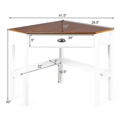Tangkula Corner Computer Desk Table Wood Workstation -Beauty house GUEST a3bbf2ce 3c79 4df8 975a 4f3f999f914e