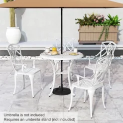 Tangkula Patio Cast Aluminum Dining Table 31.5” Outdoor Bistro Table W/ Umbrella Hole All-Weather Classic Round Dining Table 13 Tangkula Patio Cast Aluminum Dining Table 31.5” Outdoor Bistro Table W/ Umbrella Hole All-Weather Classic Round Dining Table -Beauty house GUEST a4e55909 44cd 4eed 9602 4667f0b16ee4