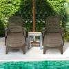 Tangkula 2 PCS Patio Chaise Lounge Chair 5-Position Folding Recliner For Beach Poolside Backyard -Beauty house GUEST a5f95eb8 5e1f 4721 ae85 c6f740e3b202
