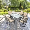 Tangkula 4 PCS Patio Dinning Chairs Cushioned Chairs W/Steel Frame For Garden Backyard & Poolside -Beauty house GUEST a6a11c06 d28a 47fd a064 e706034d58a3