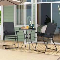 Tangkula 4PCS Patio Folding Chairs Back Adjustable Reclining Padded Garden Furniture -Beauty house GUEST a9441182 0adc 4bdf 978a 248efc3252d1 1