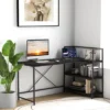 Tangkula 59 Inch L-Shaped Computer Desk Large Reversible Corner Desk W/ Open Storage Shelves Space-Saving Writing Study Table PC Laptop Gaming Desk Black/White + Natural/Black + Walnut -Beauty house GUEST ab031d03 34a0 4edc b964 9943286348c4