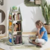Tangkula Kids Rotating Bookshelf 4 Tier Tree Shape Revolving Bookcase 360°Display Rack -Beauty house GUEST ab2793f7 b99c 4949 a633 977a862d5a28