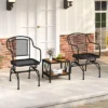 Tangkula Patio Rocking Chairs Set Of 2 W/ Metal Mesh Backrest & Seat Armrests Gentle -Beauty house GUEST abbf1932 5214 44ac 861e 71275368c773