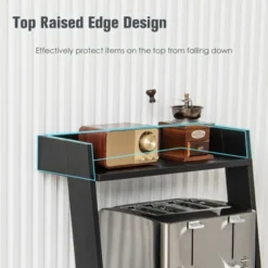 Tangkula 4-Tier Ladder Shelf 43” Tall Wooden Leaning Bookshelf Display Rack Modern Shelving Stand With Anti-tipping Device Black -Beauty house GUEST ac936d2d d83f 43d6 8a5b 018e51325c0d