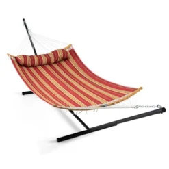 Tangkula Hammock Chair With Stand Portable Bag Cushion Pillow Heavy Duty Frame -Beauty house GUEST ad01b70f 9967 458e 81ee dcac0eb2b1cf