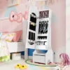 Tangkula Kids Jewelry Cabinet W/ Full-Length Mirror 2 Adjustable Tilt Angles Drawer White -Beauty house GUEST af1f7d4c e729 4659 98d5 a2e093cb2c8a