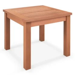 Tangkula Outdoor Adirondack Side Table 18" Square End Table W/ Slatted Tabletop -Beauty house GUEST b0f36622 a772 46ac abde a58fd4929326