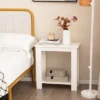 Tangkula 2-Tier End Table Modern Sofa Bedside Table Compact Nightstand With Storage Shelf -Beauty house GUEST b3ca62e6 d6df 411f ab62 8446a5197f62