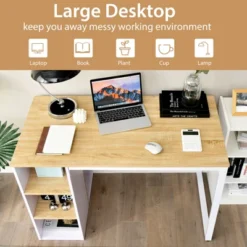 Tangkula Home Office Computer Desk Laptop Table Writing Workstation W/ 5 Cubbies -Beauty house GUEST b3e8ed6f 009e 4e48 80fc 1a97170aeea3