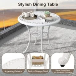 Tangkula Patio Cast Aluminum Dining Table 31.5” Outdoor Bistro Table W/ Umbrella Hole All-Weather Classic Round Dining Table 17 Tangkula Patio Cast Aluminum Dining Table 31.5” Outdoor Bistro Table W/ Umbrella Hole All-Weather Classic Round Dining Table -Beauty house GUEST b51349e5 32e0 4c13 890b c6e72e7d84b3