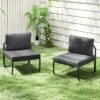 Tangkula Patio Chairs Set Of 2 W/ Removable Cushions Heavy Duty Metal Frame Poolside -Beauty house GUEST b525c525 0541 46ca 84dc e7d89a07ad4c