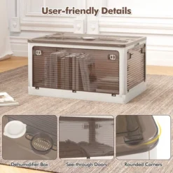 Tangkula 6-Pack Stackable Storage Bins W/Lids 24 Gallon Collapsible Plastic Container Box -Beauty house GUEST b54f6e8a e775 4f28 a521 f9f7b6d19e67