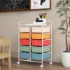 Tangkula 10-Drawer Rolling Storage Cart Tools Scrapbook Paper Organizer On Wheels Macaron -Beauty house GUEST bade9ed3 64aa 43ac 8b3e 5b0ea73ed8fb