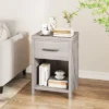 Tangkula Nightstand Sofa Side Table Rustic End Table W/ Drawer & Shelf For Living Room -Beauty house GUEST bb65378d c9a4 4af1 9221 9954cb13bb3f
