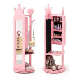 Tangkula Kids Jewelry Cabinet Standing Children Jewelry Organizer W/ Full-Length Mirror 20 Tangkula Kids Jewelry Cabinet Standing Children Jewelry Organizer W/ Full-Length Mirror -Beauty house GUEST bd6e1f75 9269 49bd 904f 34de493da0e1
