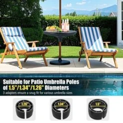 Tangkula Outdoor Umbrella Table Tray Fit 1.5"/1.34"/1.26" Umbrella Poles For Backyard -Beauty house GUEST bdf215d1 d909 4bb0 b6d2 2711a90f65c3