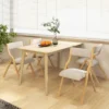 Tangkula Folding Dining Chairs Set Of 4 Wooden Table Chairs W/ Padded Seat Modern Grey & Natural 2 Tangkula Folding Dining Chairs Set Of 4 Wooden Table Chairs W/ Padded Seat Modern Grey & Natural -Beauty house GUEST be259f28 d45d 445b 94d4 ca0bf52ce58e