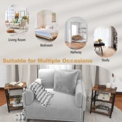 Tangkula 3-Tier Industrial Side Table Nightstand With Removable Mesh Metal Shelf Adjustable Leveling Foot Pads End Table -Beauty house GUEST c36408be 9c4f 4e8a 9110 ebafb305152e