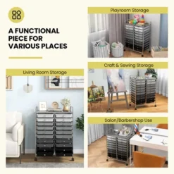 Tangkula Office Rolling Cart 20 Storage Drawers Scrapbook Paper Studio Organizer Gray 14 Tangkula Office Rolling Cart 20 Storage Drawers Scrapbook Paper Studio Organizer Gray -Beauty house GUEST c50e0b36 3276 4491 8319 1098079ac6fa