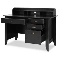 Tangkula Wooden Computer Writing Desk Office Study Table With Drawers Black/Walnut -Beauty house GUEST c51b8149 75ad 4ade 96f8 ae20b1547dce