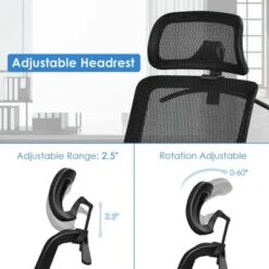 Tangkula High Back Mesh Office Chair Ergonomic Executive Chair Swivel Computer Task Chair W/ Headrest Black/ Gray 18 Tangkula High Back Mesh Office Chair Ergonomic Executive Chair Swivel Computer Task Chair W/ Headrest Black/ Gray -Beauty house GUEST c60d1eed 4874 4d68 b70c 891727a267b5