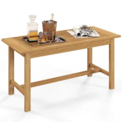 Tangkula 36"Patio Coffee Table Solid Wood Coffee Table W/ Slatted Tabletop Natural 21 Tangkula 36"Patio Coffee Table Solid Wood Coffee Table W/ Slatted Tabletop Natural -Beauty house GUEST c615f430 65a3 4929 b2c8 71114730b689
