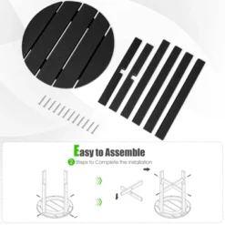 Tangkula 2PCS 18"Adirondack Side Table Weather Resistant HDPE Garden Patio -Beauty house GUEST c726f4ab a924 4175 ad44 e049ff6d1c6f