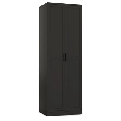 Tangkula 70" Storage Cabinet Freestanding Pantry Cabinet W/2 Doors & 5 Shelves Black 11 Tangkula 70" Storage Cabinet Freestanding Pantry Cabinet W/2 Doors & 5 Shelves Black - Image 9