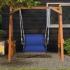 Tangkula Patio Rattan Porch Swing Single Person Hanging Seat W/ Seat & Back Cushions Backyard -Beauty house GUEST ca615694 c588 4b4f 8d62 5818f1bec615