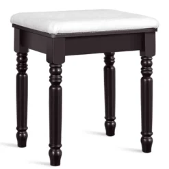 Tangkula 7 Drawers Tri-Folding Vanity Mirror Makeup Dressing Table Set W/ Necklace Hook -Beauty house GUEST ccdcc9da 1ef3 4e1b b43c 4b741d300c6f