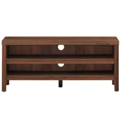 Tangkula TV Stand Fit 45” TV Media Center Open Console Cabinet With 2-Shelf Storage OakWalnut -Beauty house GUEST cd2cb339 c6e8 4afe bd2b b0fab7d5893a