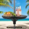 Tangkula Outdoor Umbrella Table Tray Fit 1.5"/1.34"/1.26" Umbrella Poles For Backyard -Beauty house GUEST d22cd9f9 7eca 463a a516 6ea54f01bdec