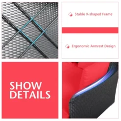 Tangkula Patio Rattan Daybed With 4 Pillows Cushioned Sofa For Outdoor 22 Tangkula Patio Rattan Daybed With 4 Pillows Cushioned Sofa For Outdoor -Beauty house GUEST d347f78c 8d98 4b31 a021 69557cd44593