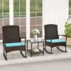 Tangkula 3 Pieces Rocking Wicker Bistro Set Outdoor Front Porch Rocker Chairs Conversation Set 1 Tangkula 3 Pieces Rocking Wicker Bistro Set Outdoor Front Porch Rocker Chairs Conversation Set -Beauty house GUEST d6652e80 3406 46bc adac 2fb1e0ca8484